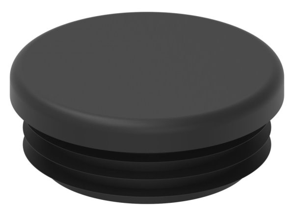 Einsteckkappe Kunststoff fuer Rundrohr Ø 42-4 mm Wandstaerke 2-5-4-0 mm schwarz-88-11177-43.3