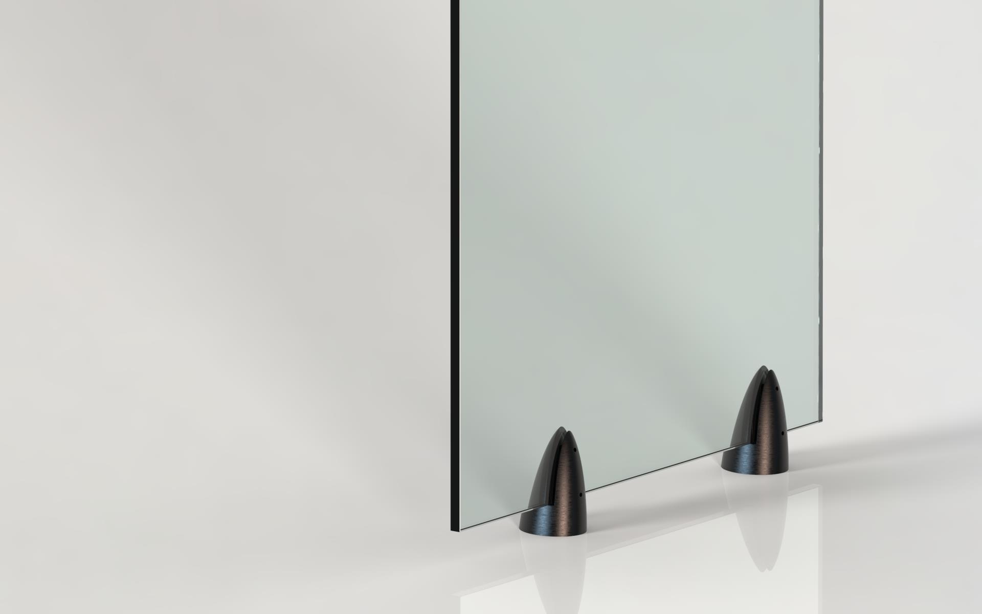 Verstellbarer Zapfen Ankerpfosten fuer Glas - Edelstahl Schwarz RAL 9005-89-11ABL6501000-A.4