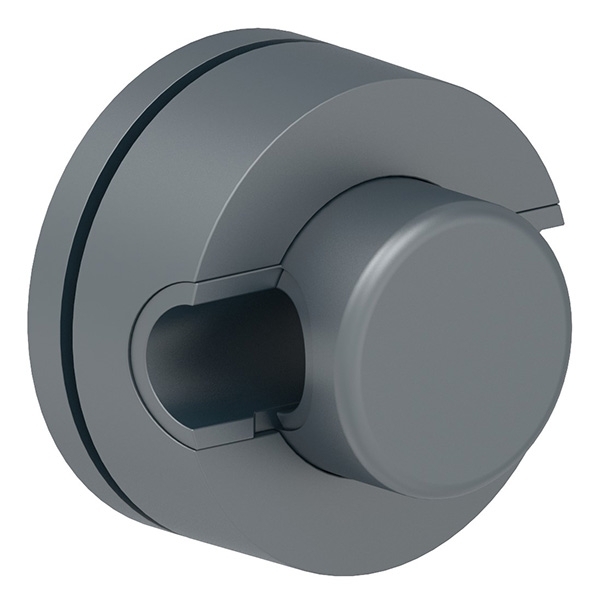 BRENK-fix® Halter Ø 50mm- Kunststoff- anthrazitgrau 4 Stueck-88-11BR-50AG.KS