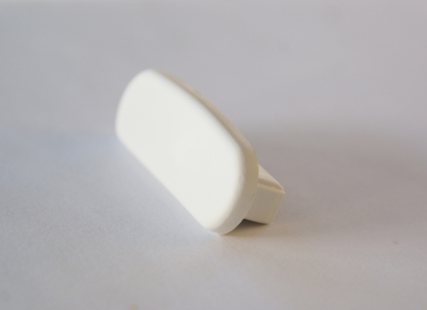 Endkappe fuer Kunststoffhandlauf fuer 40 x 8mm- signalweiss-88-11EK-F408.008