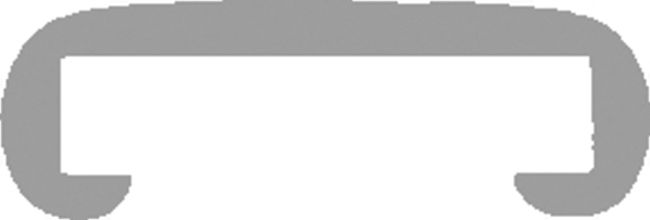 Kunststoffhandlauf fuer 40 x 8mm- stratos gelb- 25 Meter-88-11F408.514