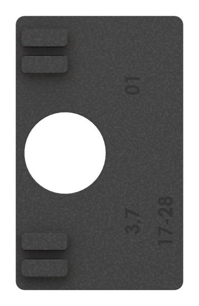 Gummieinlage Gummi fuer Glas 8-00 mm fuer Glasklemme Mod- 45-88-114508.GU