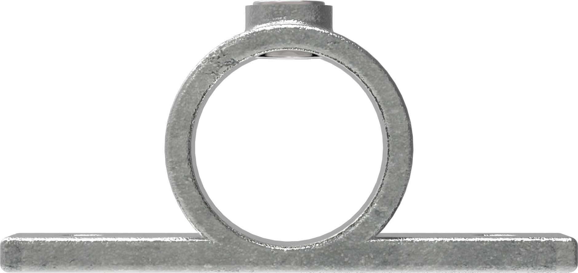 Rohrverbinder Befestigungsring mit Flansch 2 Bohrungen Ø 26-9 mm -3-4- - Temperguss verzinkt - 198A27-198A27