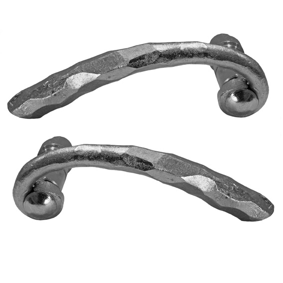 Ziertuerdruecker Stahl verzinkt L145 d17-5mm Paar-89-11D207ZN-A.4