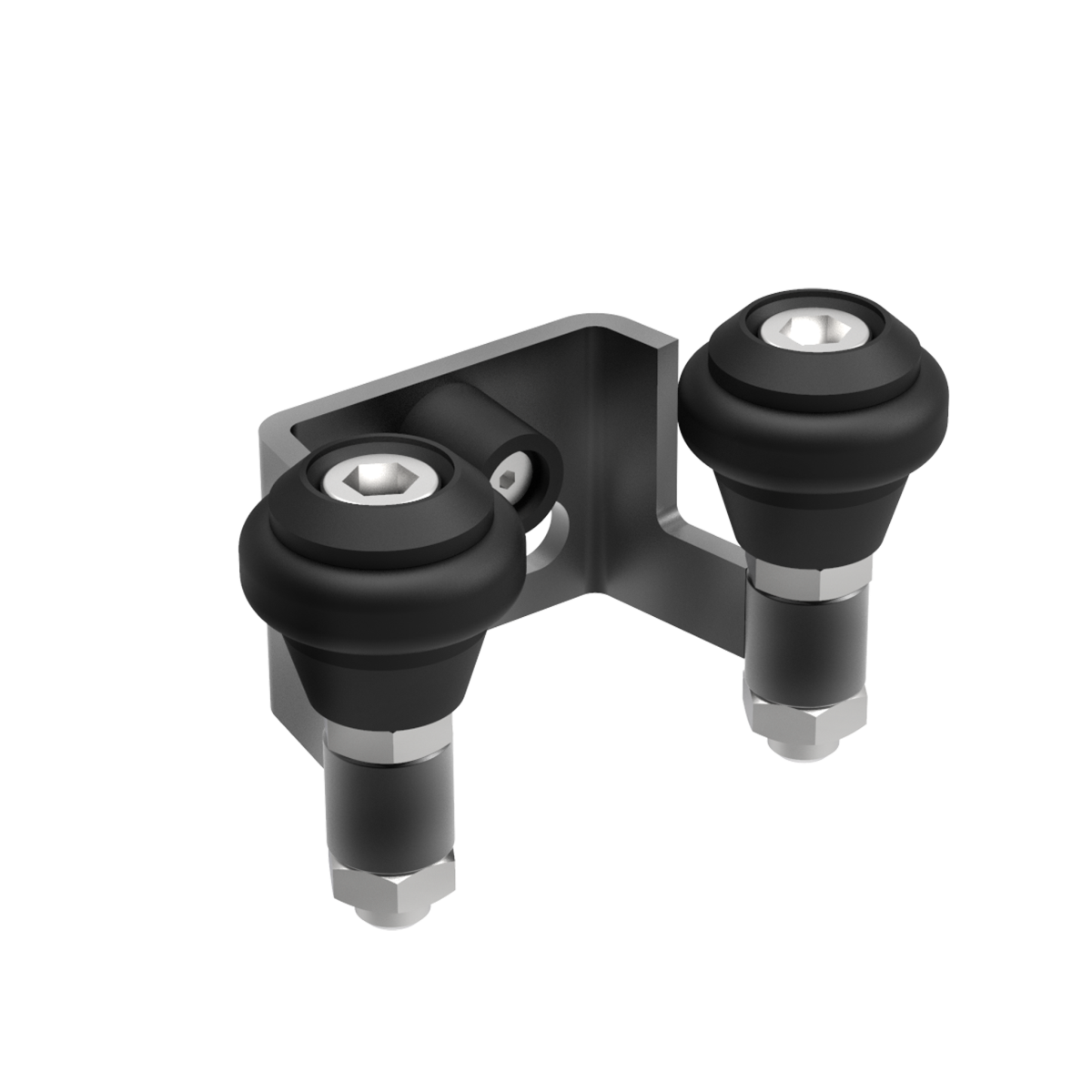Obere Torfuehrung Stahl fuer 60 mm Profil pulverbeschichtet RAL 7016 Anthrazit-89-11H3760PR7016-A.4