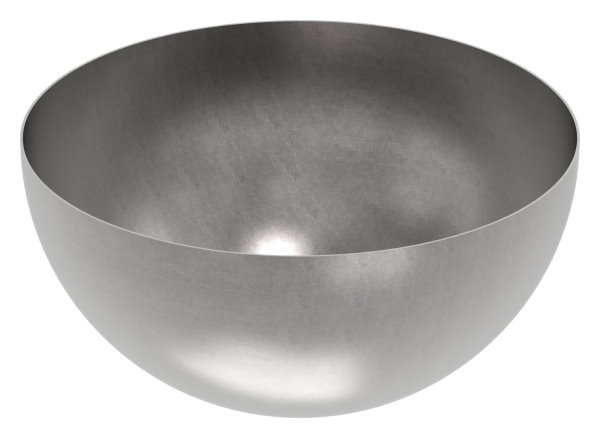 Halbhohlkugel Ø 400 mm - glatt - Stahl S235JR- roh-30-2993.8