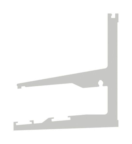 Glas-Vordach Komplettpaket Eleganza Canopy 2005mm - Inkl- VSG-Glasscheibe - Statik - Edelstahl-Optik-88-11VDE-CANOPY-2005.EV1