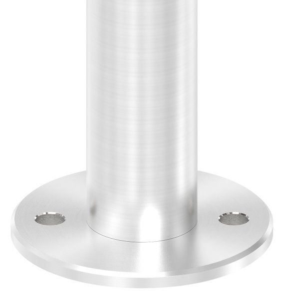 Wand- und Bodenanker Edelstahl V2A fuer Rohr Ø 42-4x2-0 mm Platte Ø 100x6 mm-88-1150011.240