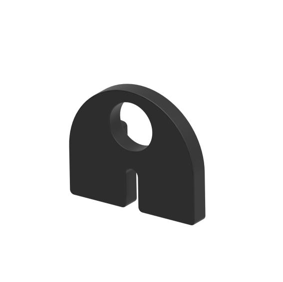 Gummieinlage fuer Glashalter Modell 25- Glasstaerke 6-76 mm- Schwarz-18-2507-A.0