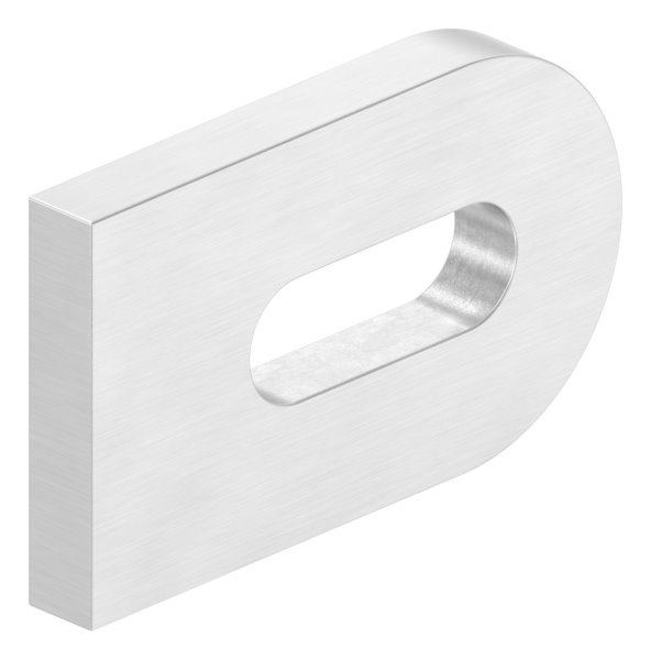 Anschweisslasche 50x30x6 mm mit Langloch- Ø 25x9 mm V2A-11-2435.4