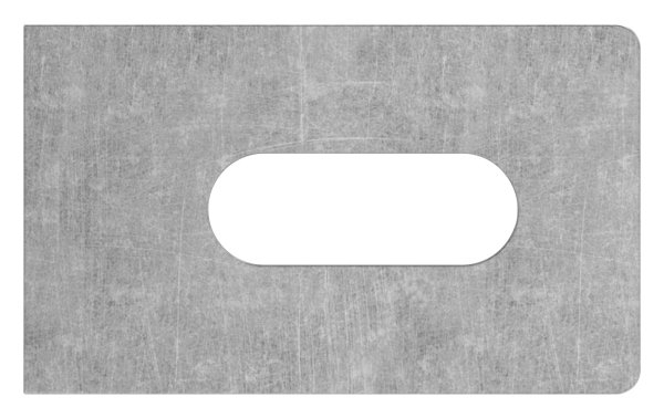 Anschweisslasche eckig Stahl S235JR roh 50x30x10 mm Langloch 25x9 mm-88-1154122-ST.10