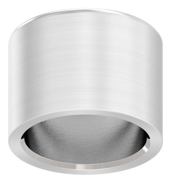 Endkappe fuer Rundmaterial Ø 14 mm leicht gewoelbt zum Kleben V2A-11-4015.4