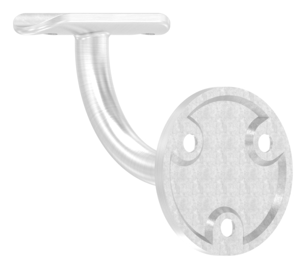 Handlaufhalter V2A fuer Rohr 33-7 mm Ronde 60x5 mm Wandabstand 75 mm verschweisst gesenkt-88-1150213-240.33
