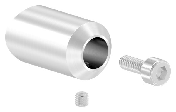 Querstabhalter Edelstahl V2A Bohrung Ø 12-5 mm Anschluss Ø 33-7 mm zum Stossen-88-1150535-240.33