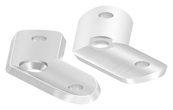 Handlaufanschlussplatte 135° fuer Rohr Ø 42-4 mm V2A-11-2145.4