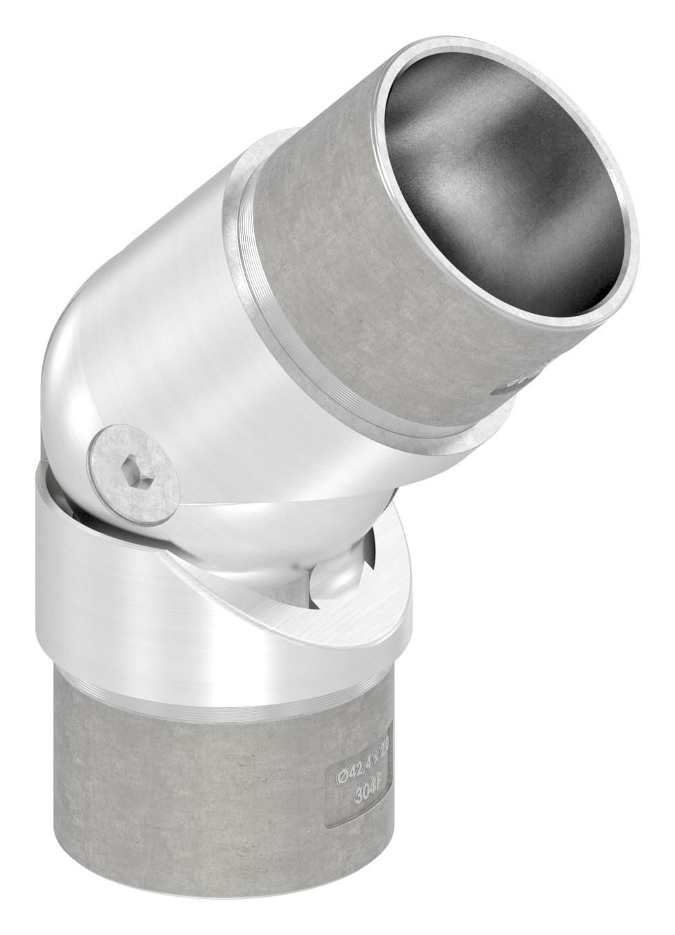 Gelenkstueck hohl fuer Kabeldurchfuehrung- Passend fuer Rohr 42-4 x 2-0mm-88-1156255.320