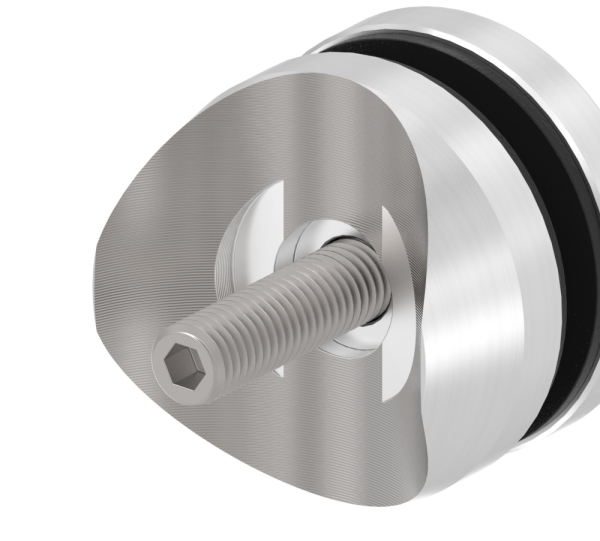 Glaspunkthalter Ø 52 mm- V4A- Anschluss- Rohr Ø 48-3 mm-10-5148.1