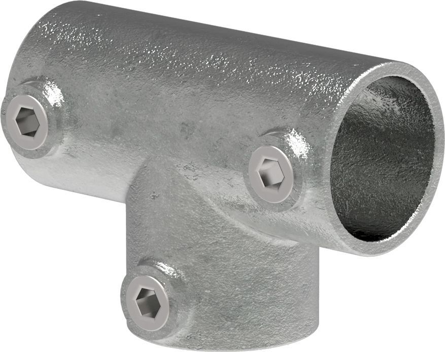 Rohrverbinder T-Stueck lang Ø 17-2 mm -3-8- - Temperguss verzinkt - 104S17-104S17
