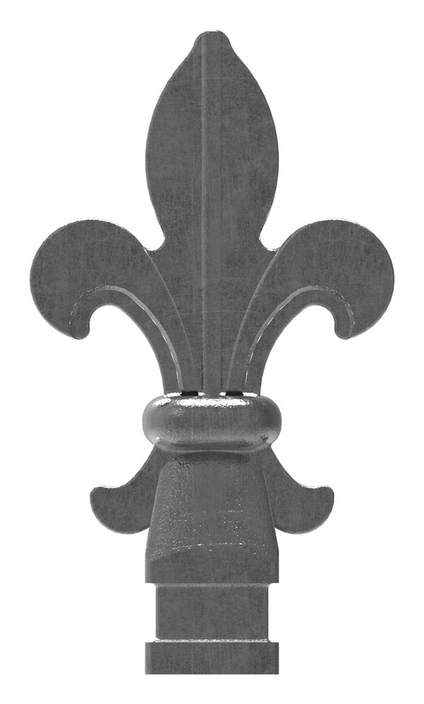 Zaunspitze - Hoehe- 120 mm - Material- 25x25 mm - Stahl S235JR- roh-30-2556.8