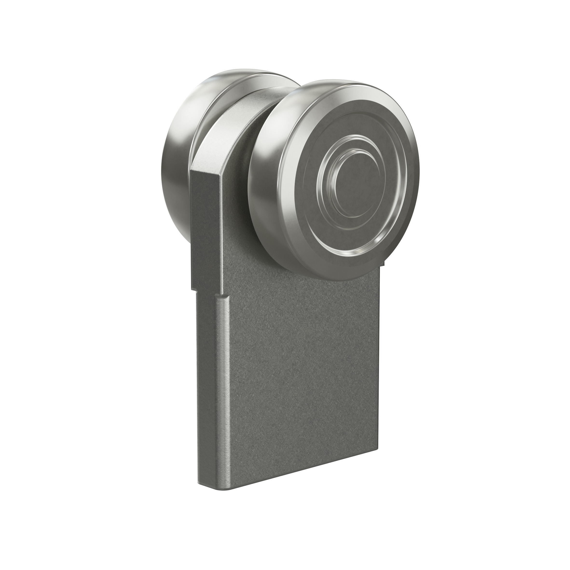Einfachrolle zum Anschweissen MEA Gr- 4 verzinkt Ø 59 mm 10336829-60-0175.7