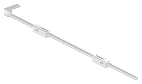 Bodenriegel XL mit zwei Befestigungen- Laenge 1000mm- zum Anschrauben- blank-88-1156712-ALU.BL