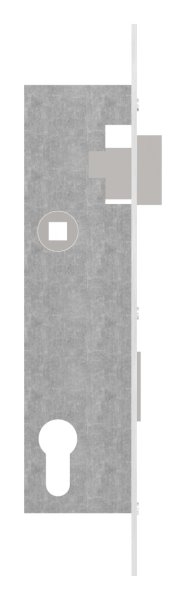 Rohrrahmenschloss verzinkt Abstand 92 mm Dornmass 35 mm Stulpe Edelstahl geschliffen-11-3923.4