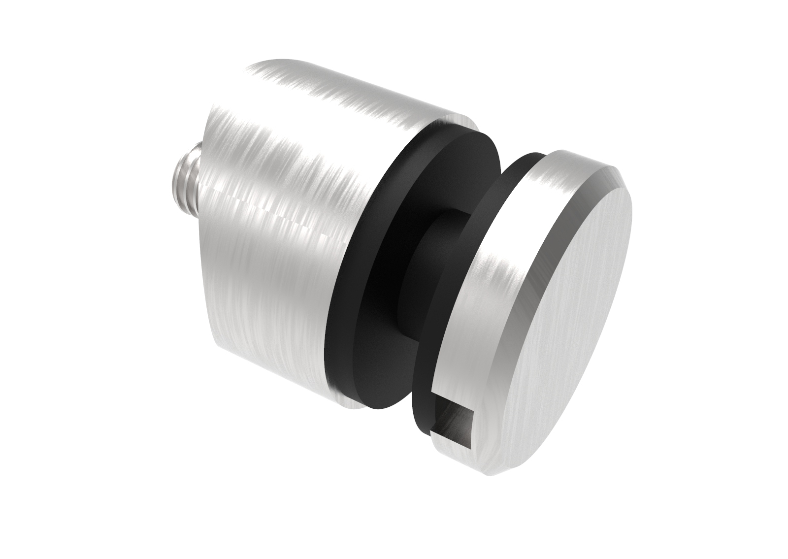 Glaspunkthalter Ø 30 mm- V2A- Anschluss- Rohr Ø 42-4 mm-10-5042-A.4