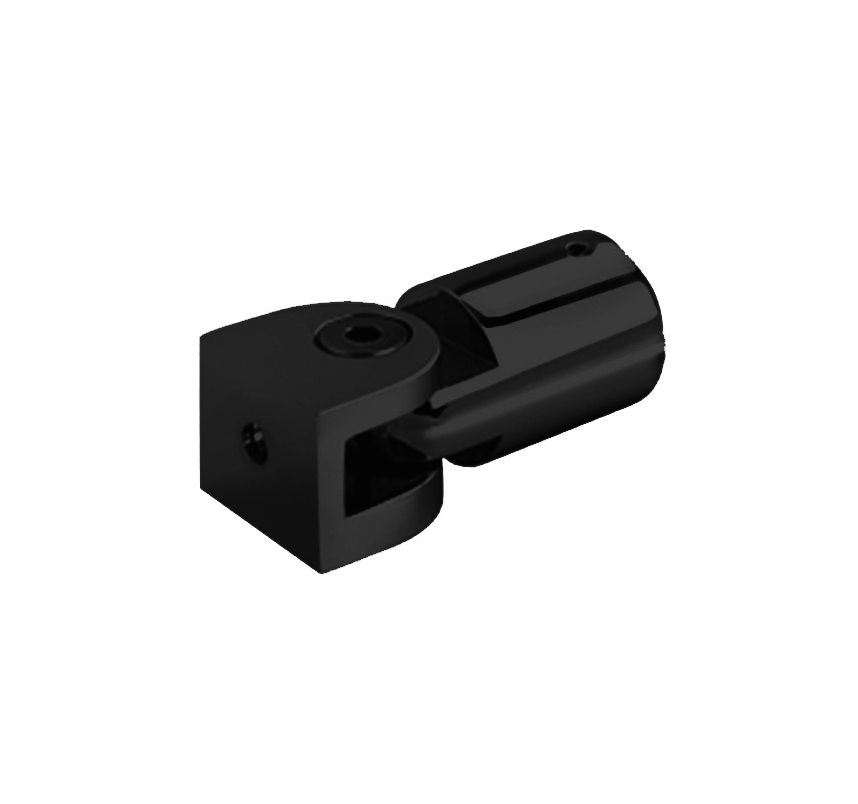 Gelenkverbinder fuer Stange Ø 19 mm Messing schwarz oxidiert-89-11GSBLACKZP127S-A.4