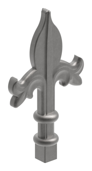 Zaunspitze - Hoehe- 140 mm - Material- 14x12 mm - Stahl S235JR- roh-30-2507.8