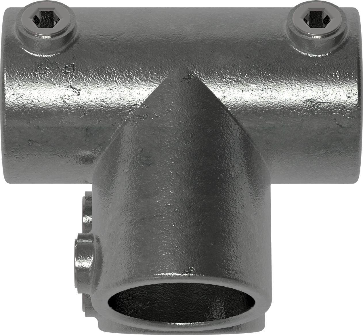 Rohrverbinder Traufenstueck 27-5° Ø 48-3 mm -1 1-2- - Temperguss verzinkt - 185D48-185D48