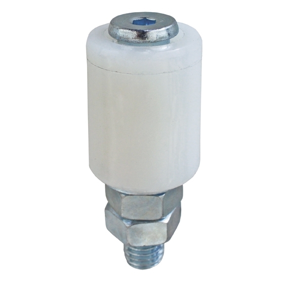 Nylon-Fhrungsrolle Stahl verzinkt  42 mm mit M16 Gewinde- wei-89-11H0442W-A.4
