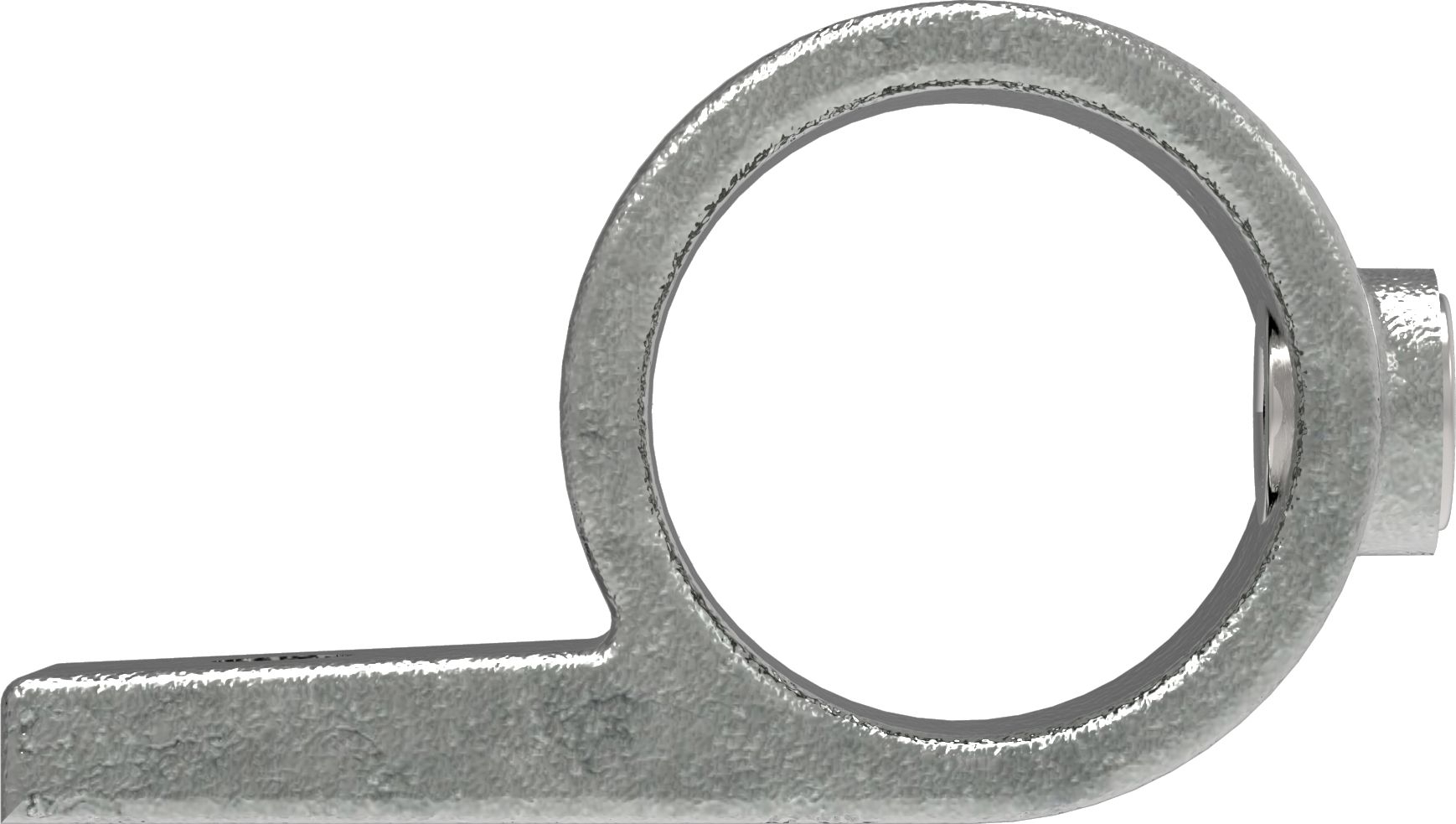 Rohrverbinder Befestigungsring mit Flansch 1 Bohrung Ø 42-4 mm -1 1-4- - Temperguss verzinkt - 199C42-199C42