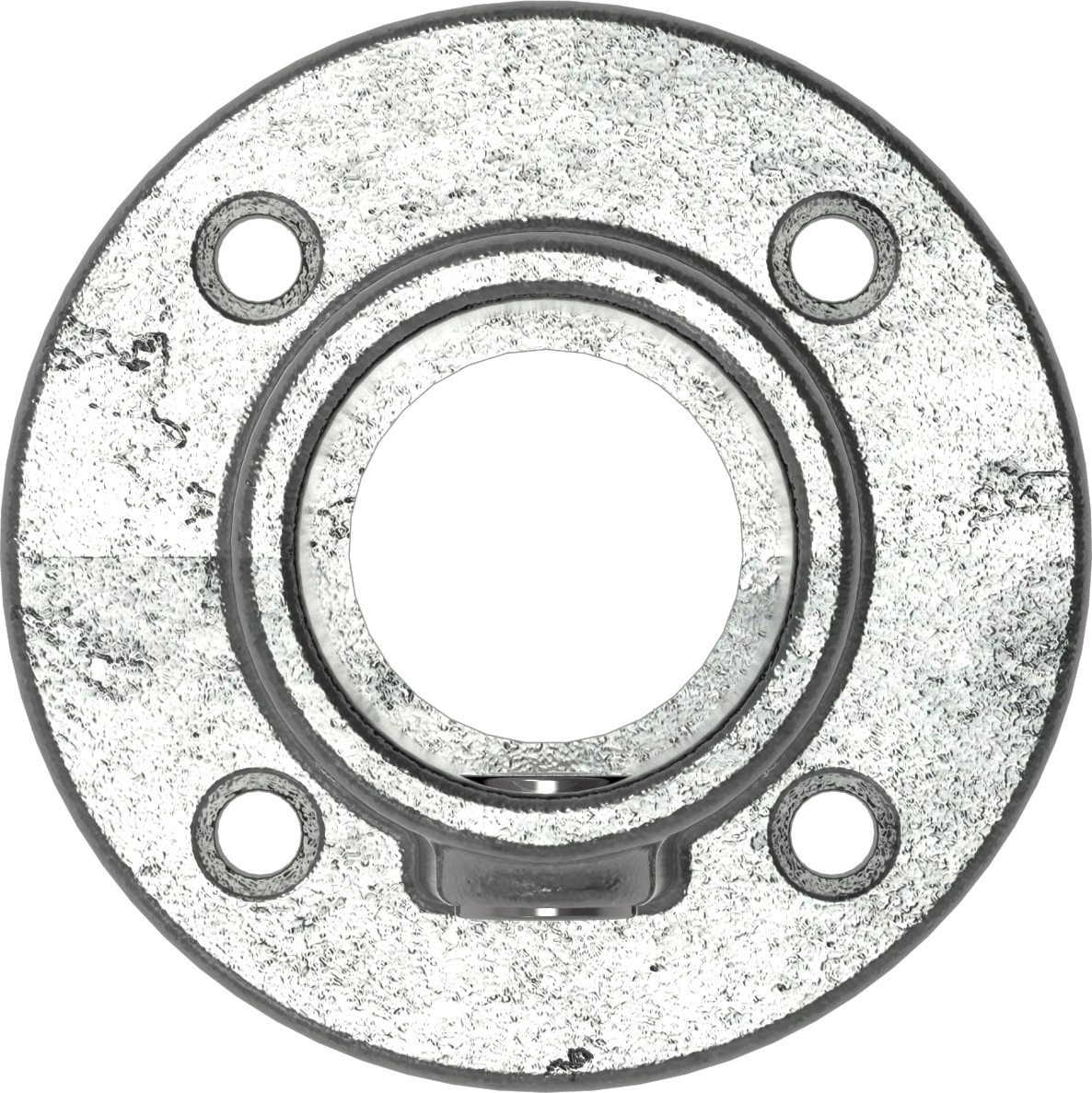 Rohrverbinder Wandbefestigung rund Ø 21-3 mm -1-2- - Temperguss verzinkt - 131T21-131T21