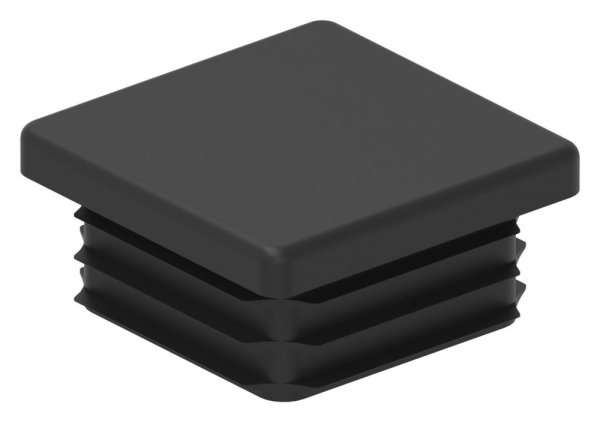 Kunststoffkappe schwarz fuer Quadratrohr 40x40x3 mm-88-11178-40X40.3