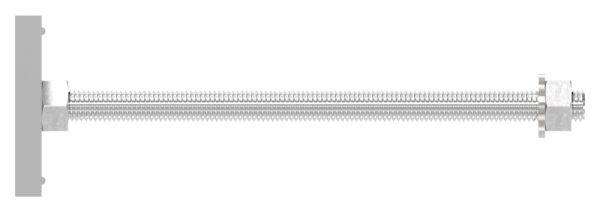 Montageplatte Edelstahl L=214 mm fuer Daemmblock 160 mm-88-11VDE-FLEX-MP.160