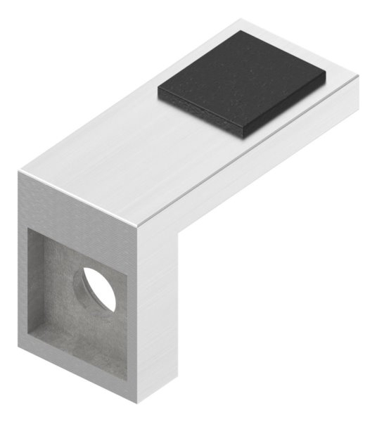 Halteboden fuer Glas Anschluss Flach - Edelstahl V2A-10-5308-4-1.10