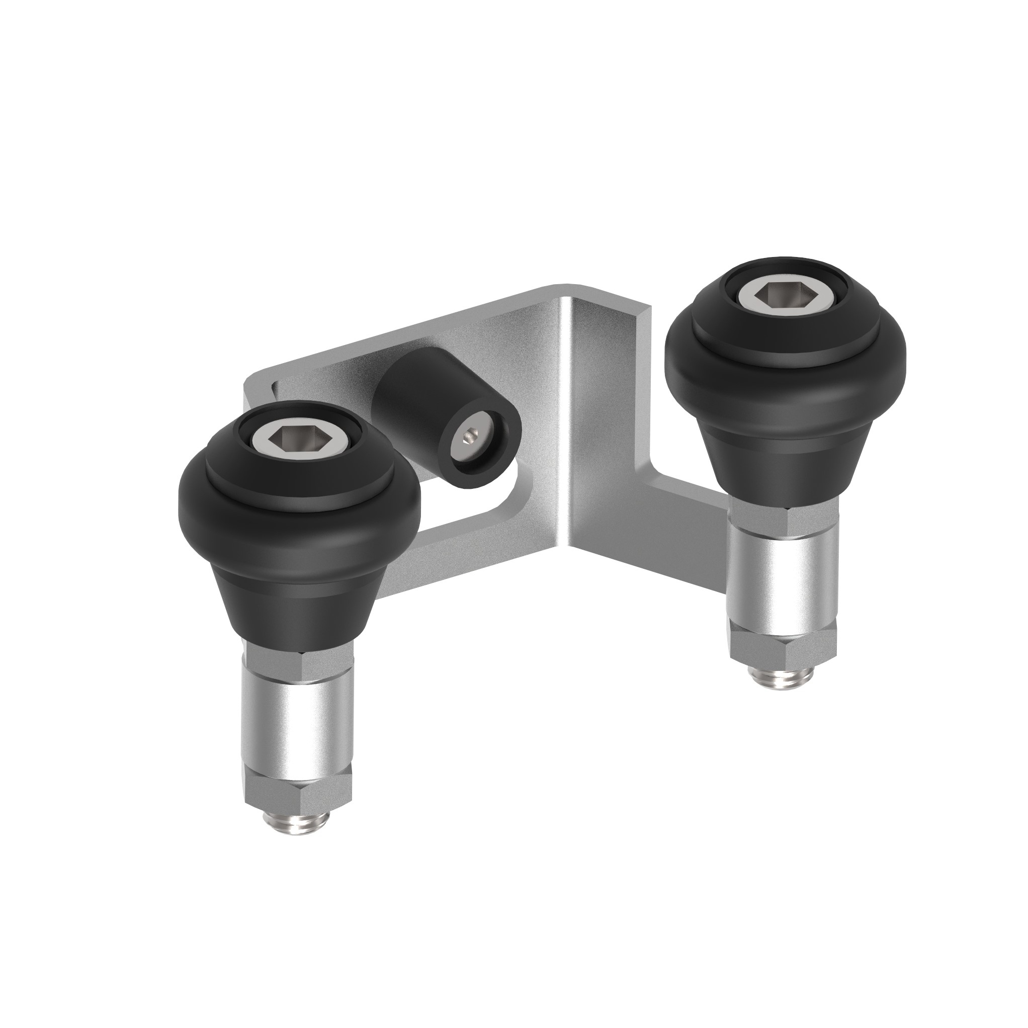 Obere Torfhrung Stahl verzinkt fr 80 mm Profil mit 2 Fhrungsrollen-89-11H3780P-A.4