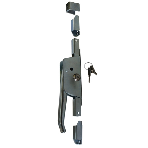 Stangenriegel Stahl verzinkt 160 mm mit Schloss-89-11D722160-A.4