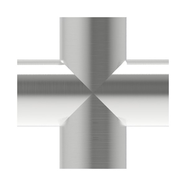 Kreuzstueck zum Schweissen fuer Rundrohr- Ø 42-4 mm V2A-11-3731.4