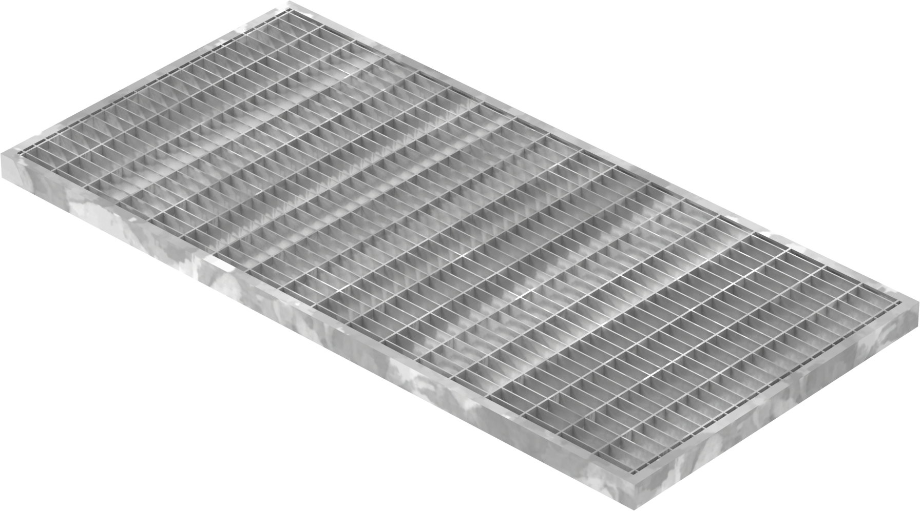 Lichtschachtrost Baunormrost - Masse-  290x590x20 mm 30-10 mm - aus S235JR -St37-2- im Vollbad feuerverzinkt-23-29593120.7