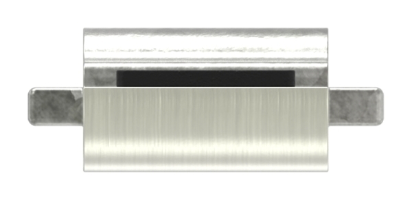 1 Sicherungsboden zu Glasklemme 52x52x32-5 mm AbZ Edelstahleffekt-10-3116ABZ.2