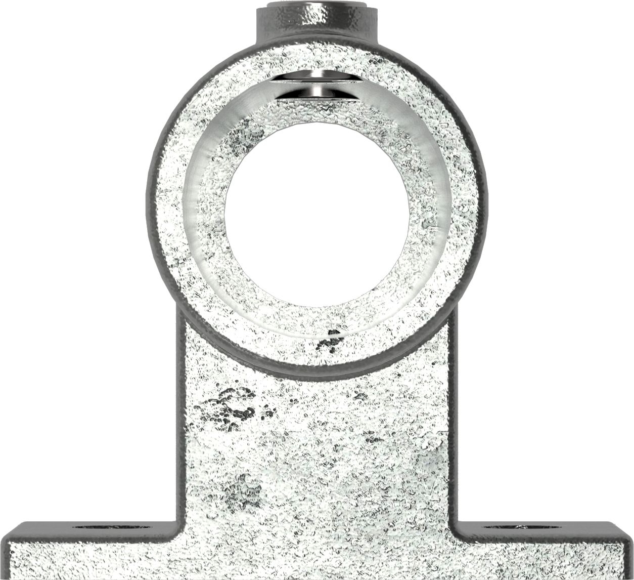 Rohrverbinder Wandhalter Platte horizontal Ø 33-7 mm -1- - Temperguss verzinkt - 145B34-145B34