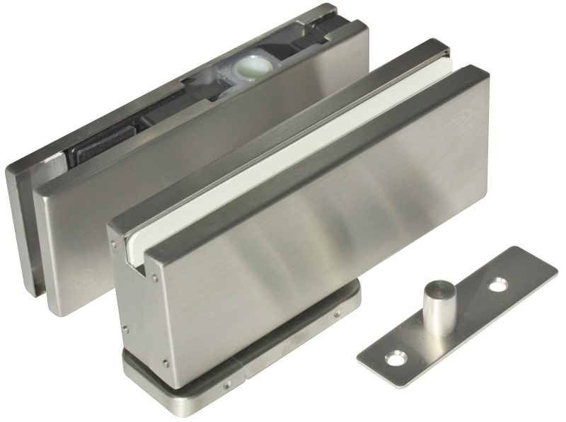 Bodentuerschliesser fuer Glastueren Edelstahl V2A 8-12-76mm bis 100kg-89-11GS304ZP805S-A.4