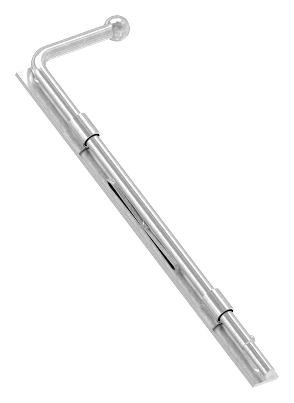 Torriegel Edelstahl V2A Ø 14 mm L 400 mm zum Anschrauben selbsthemmend mit Feder-88-11171.VA