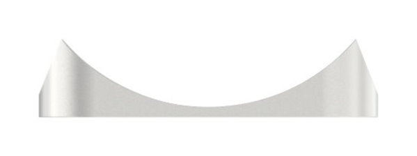 Schlossausgleichsblech Aluminium fuer 33-7 mm Rundrohr gerade-88-1159615.ALU
