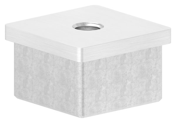 Endkappe fuer Rohr- 40x40x2-0 mm zum Kleben mit M10 V4A-11-2404.1M10