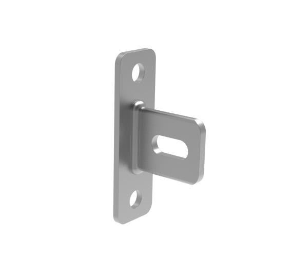Zaunhalter Stahl 80 x 25 mm feuerverzinkt vertikal-89-11B20180X25-A.4