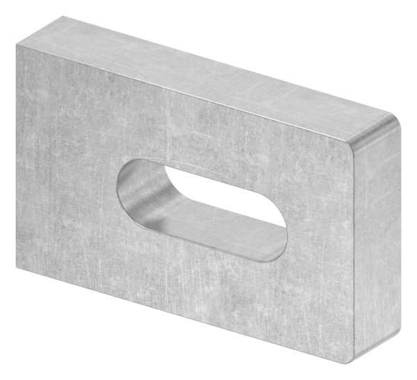 Anschweisslasche eckig Stahl S235JR roh 50x30x10 mm Langloch 25x9 mm-88-1154122-ST.10
