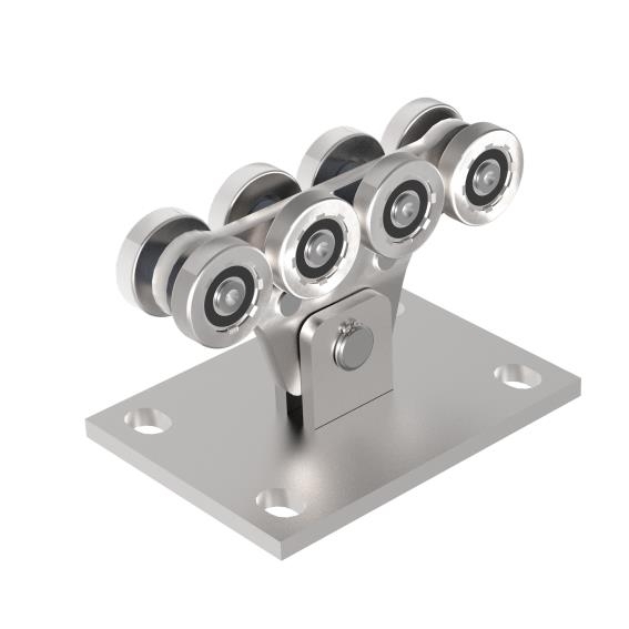 Bodenfhrung-Set Stahl verzinkt fr Profil 94 x 85 mm ECO-89-11SV94X85ECO-A.4