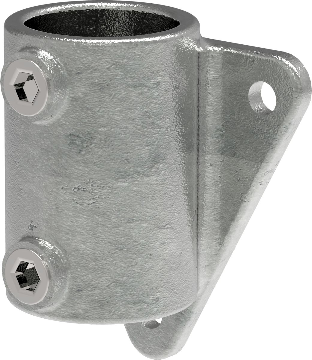 Rohrverbinder Wandhalter Dreieckflansch Ø 33-7 mm -1- - Temperguss verzinkt - 146B34-146B34